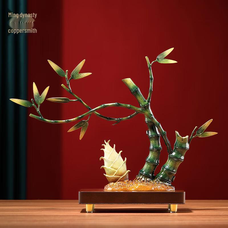 New Chinese Style Copper Bamboo Ornament