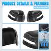 For Jeep Renegade 2016 2017 2018    Glossy Black Rearview Mirror Cover Side Door Mirror Caps 5VZ08TZZAA 5XA12TZZAA