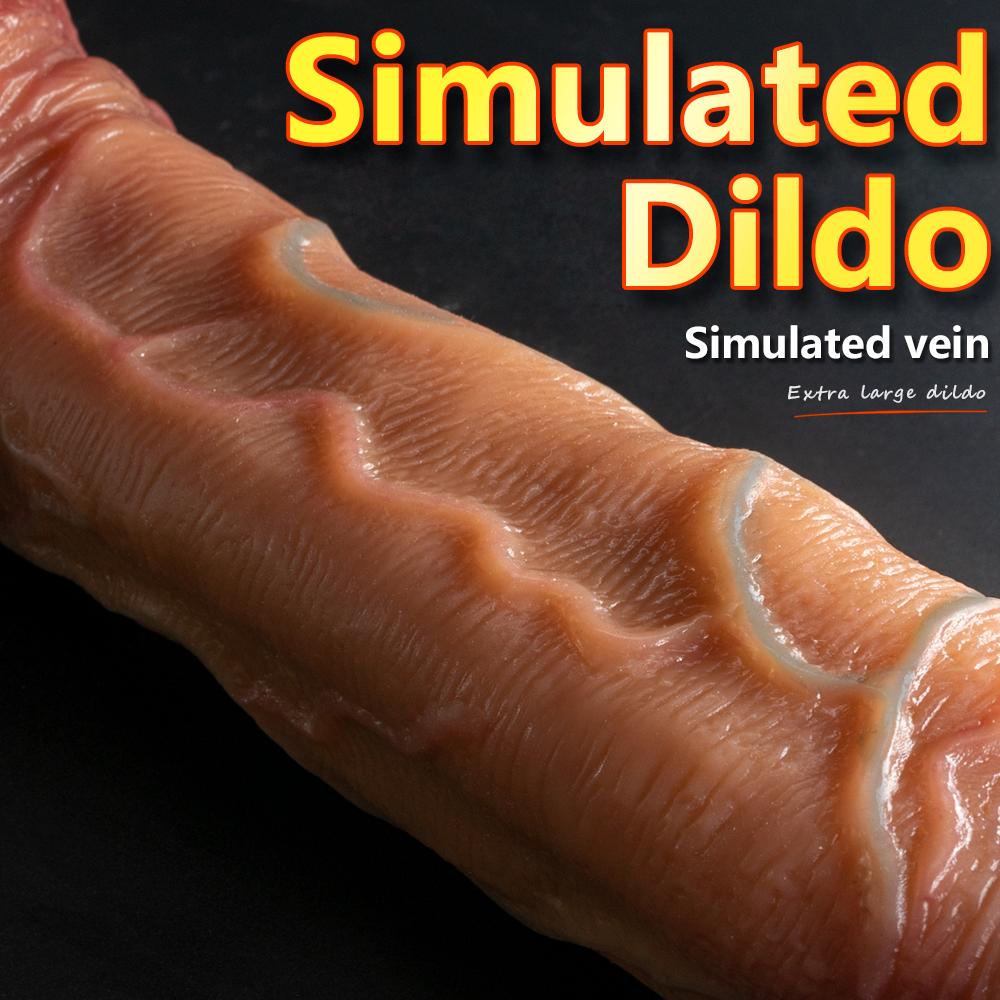 Cone-star King Double Liquid Silicone Artificial Penis Makeup Female Masturbator Thick Long Vacation Penis Adult Sexual Supplies