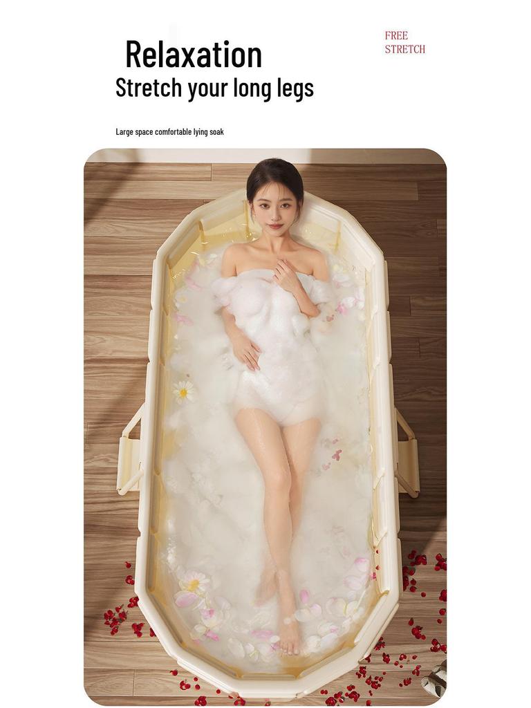 Faltbare Schaumbadewanne für Erwachsene und Kinder - Ganzkörper-Dampfbad, Duschwanne in großer Größe