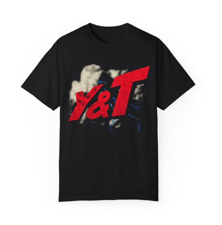 Retro Tour Shirt UK 1982 – Black Tiger Band Style Tee Double Sided Print