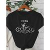 Women Casual T-Shirt Funny "I'm Fine" T-shirt Graphic All-Season Fashion  Perfect for Daily Commute Travel Streetwear