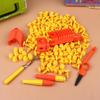 Kit Giocattolo Fai-da-te in Cartone con Viti, Taglierino e Cassetta degli Attrezzi per Bambini Piccoli, Giocattoli Educativi, Giocattoli Interattivi Genitore-Figlio, Regali per Bambini