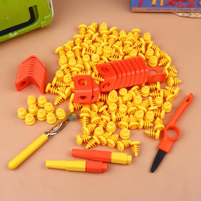 Kit Giocattolo Fai-da-te in Cartone con Viti, Taglierino e Cassetta degli Attrezzi per Bambini Piccoli, Giocattoli Educativi, Giocattoli Interattivi Genitore-Figlio, Regali per Bambini