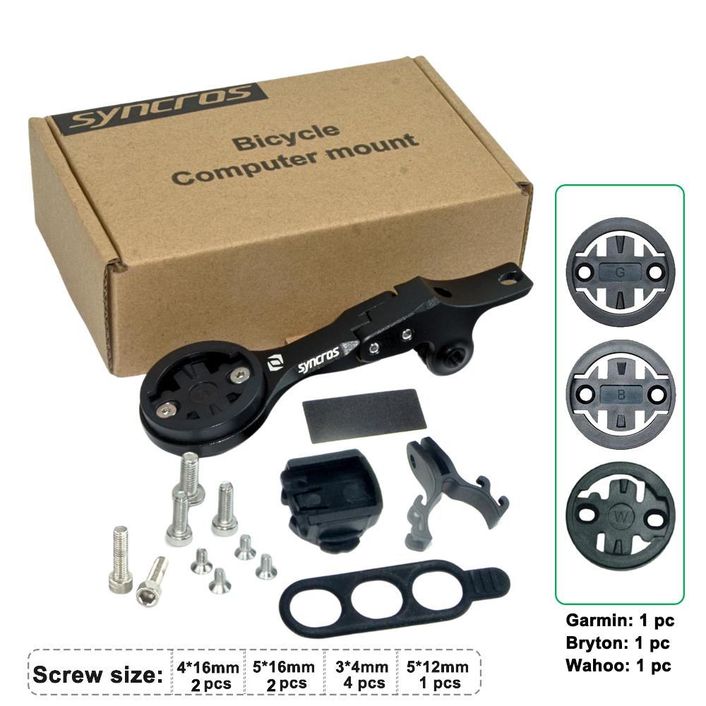 Supporto per Manubrio Integrato SYNCROS ADDICT RC Supporto per Computer Mount Staffa per GPS/Garmin/Bryton/Wahoo CRESTON IC SL