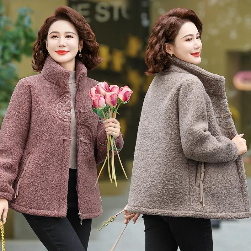 Winter Women's Cotton-padded Jacket, Granular Plus Velvet Thick Padded Jacket, Warm Jacket, Clothes