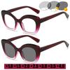Oversized Frames Pochromic Reading Glasses Unisex Far Sighted Glasses Stylish High-Definition Presbyopia Eyewear 0 To +4.0