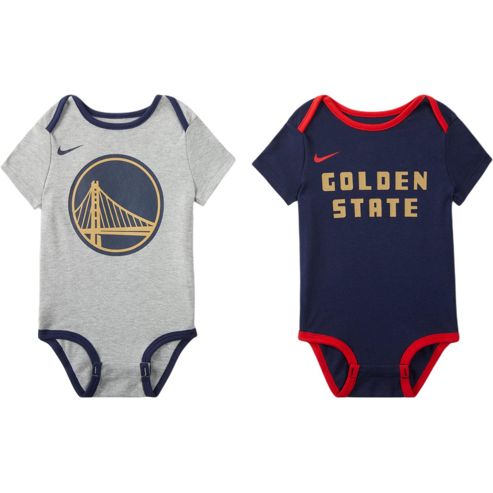 Nike x NBA Jumpsuit Golden State Warriors 2 Pack University Dark Blue Infant And Toddler IH0279-419 18M