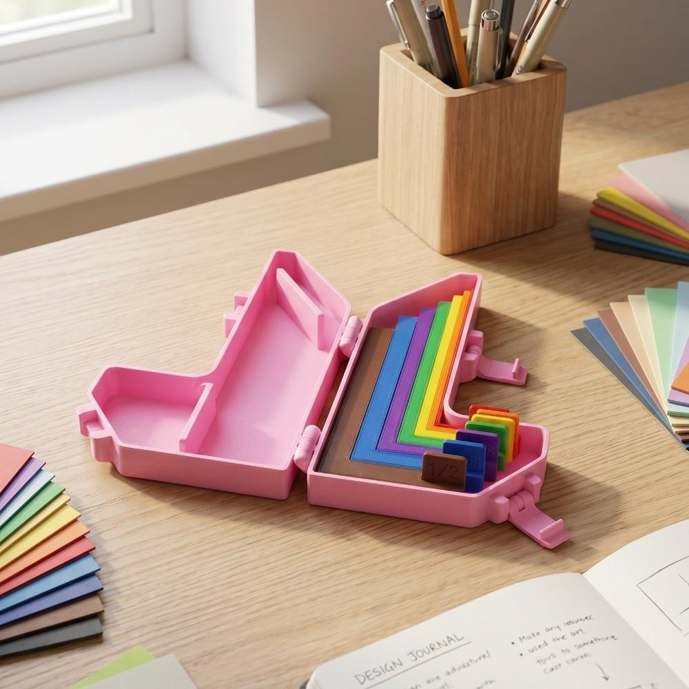 5/7pcs Color-coded Precision Alignment Rulers Paper Positioning Rulers Set Paper Crafting