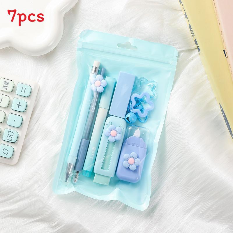 Floral Stationery Set For Students With Cute Design And Practical Supplies Gift For Kids And Teens