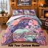 Lana Del Rey Custom Name 3Pcs Bedding Set 1 Bed Sheet 2 Pillowcases Bedroom Home Decor