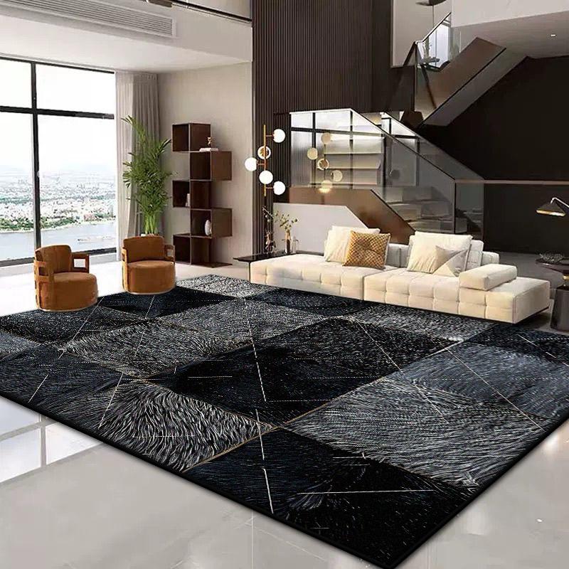 Nordic Easy Clean Carpet Living Room Decoration Large Area Sofa Area Rugs Non-slip Bedroom Lounge Soft Home Floor Mat Washable