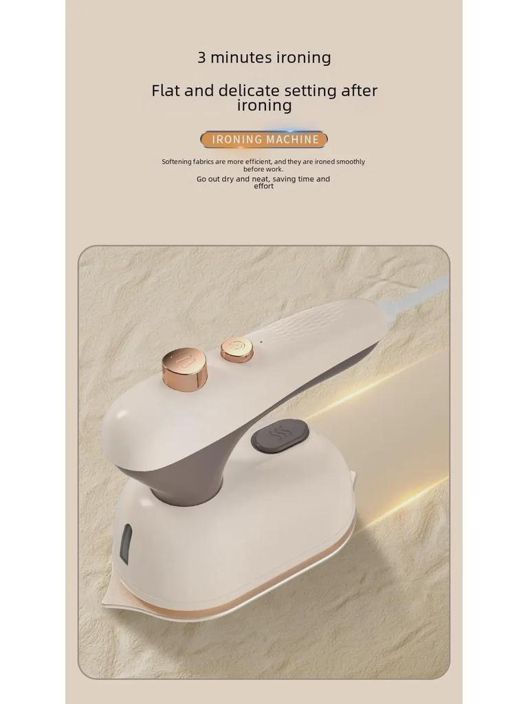 Compact Wall-Mounted Handheld Steam Iron: Portable Mini Electric Iron for Home and Travel