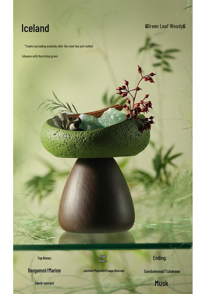 Aroma Stone Essential Oil Diffuser Gift Box - Long-Lasting Indoor Air Freshener & Hotel Ornament with Customizable Fragrance 