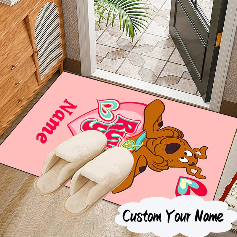 Custom Name Rug Scooby dog Carpet Game rug Area Rug Suitable for Kitchens, Homes, Offices, Living Rooms,Home Decor,Birthday Gift