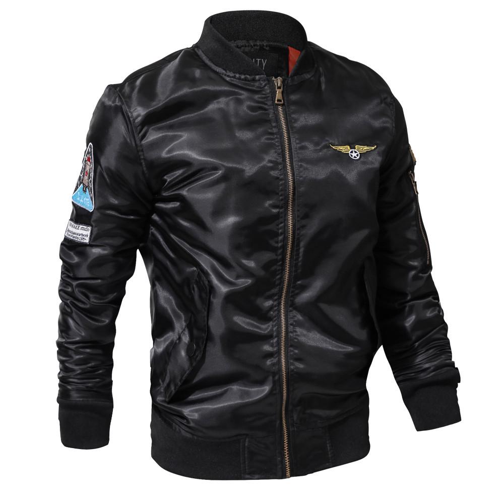 Men's Casual  Winter Jacket Stand Collar Military Clothing Zipper Coat