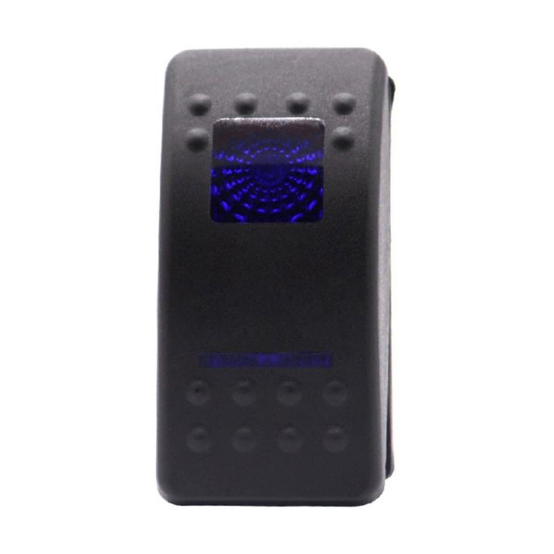 Button LED Auto Train Boat Marine Toggle 5pin 12V 24V