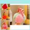 Adorable Plush Fruit Ball Keychain Soft And Cute Accessory For Backpacks And Bags