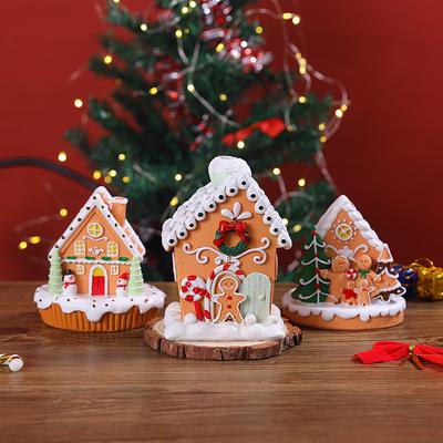 Lebkuchenmann Weihnachten Schneehaus Figment, Atmosphärendekoration Szenenarrangement, Requisite Figment