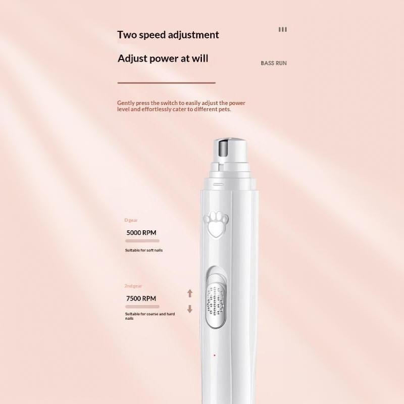 Usb Rechargeable Pet Nail Trimming Tool Built-In Grinding Wheel Portable Electric Paw Care Device For Small Medium Large Dogs