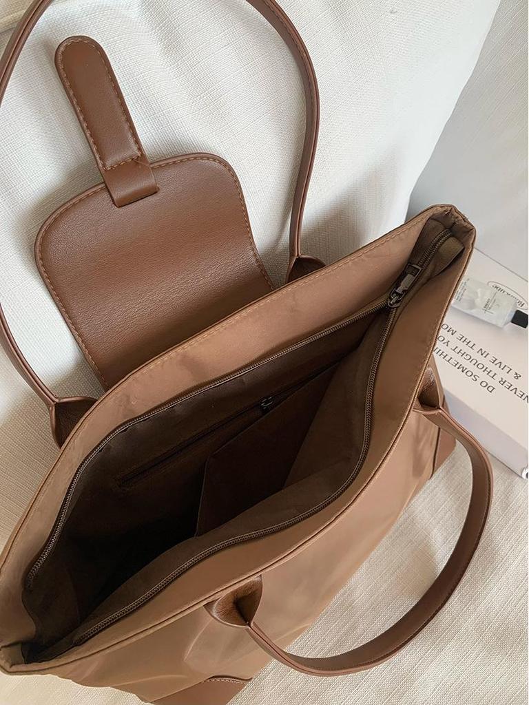 2025 Large Capacity Women's Nylon Shoulder Tote - Versatile Commuting and Student Bag