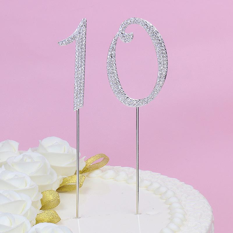Glückwunsch zum Geburtstag Legierung Kuchen Dekoration Ornament