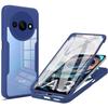 360 Protection Case - E.F.CONNECTION - for Xiaomi Redmi A3 - Semi-rigid - Silicone and PC - Navy Blue