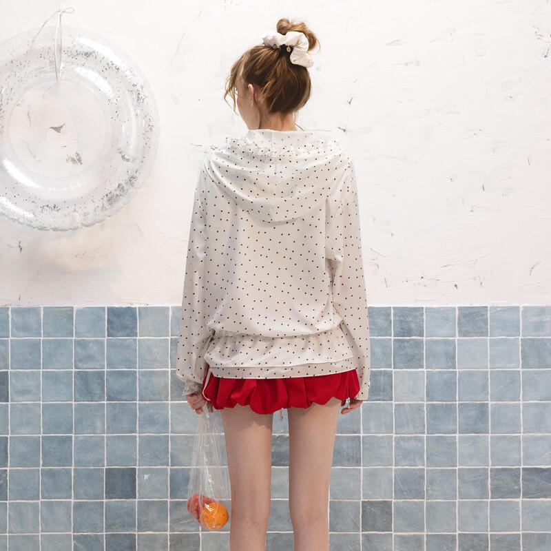 unifree Sweet Girl Double-Layer Lace Hooded Jacket