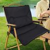 Beach Seat Floor Chair with Back Support Foldable Ground Folding Cushion for Lawn
