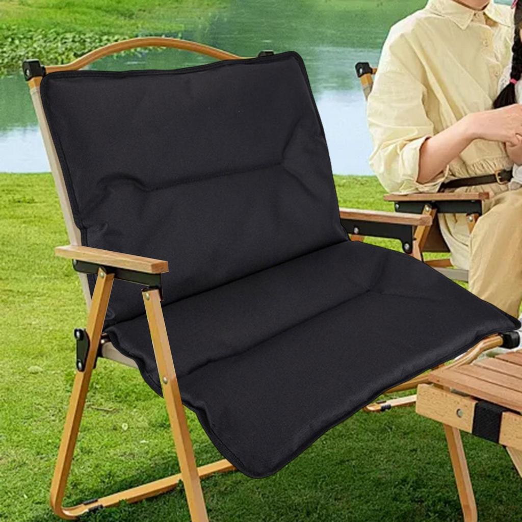 Beach Seat Floor Chair with Back Support Foldable Ground Folding Cushion for Lawn