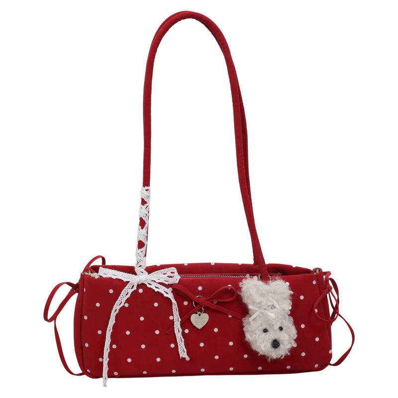Korean Retro Women's Shoulder Bag - 2026 Autumn/Winter Light Luxury Crossbody
