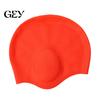 Short Hair Swim Cap Adults Silicone Swimming Cap, Waterproof Non-slip Elastic Pool Hat, Men Soft Women Ear Protection Bathing for Long