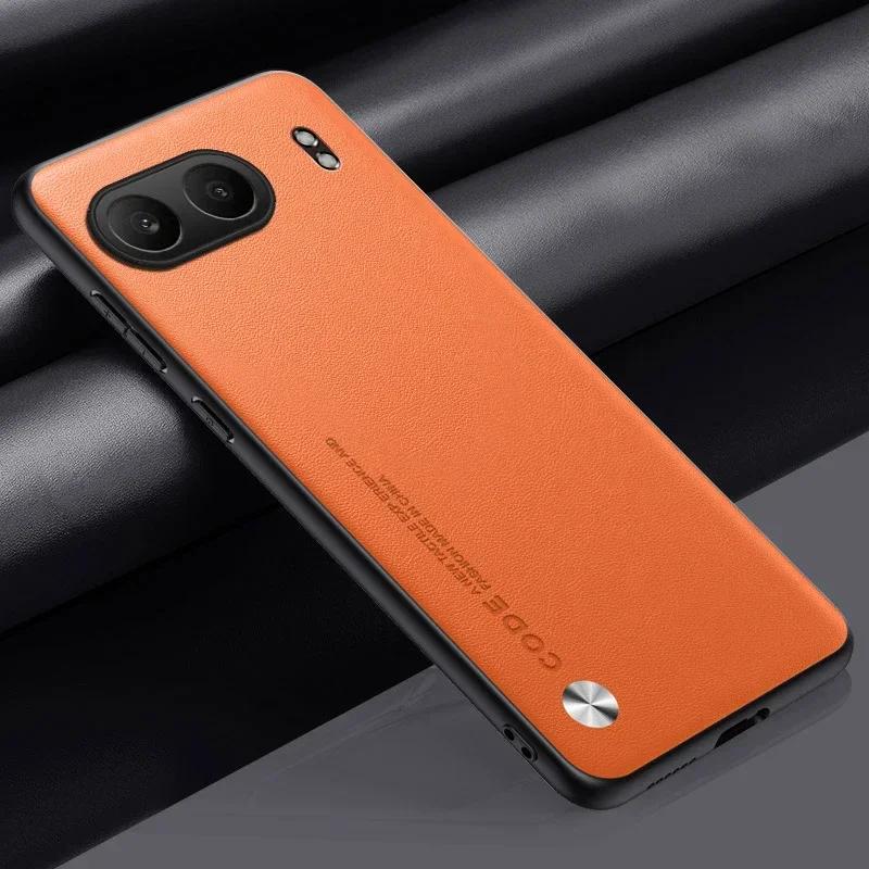 

Чехол из углеродного волокна PU кожаный для Oneplus Nord 4 матовый силиконовый противоударный мягкий чехол для Oneplus Nord CE 4 Shell Oneplus Nord CE4 оранжевый