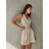 Women Sleeveless Button Vest + Pleated Shorts Set New Summer Tops Two-Piece Suit For Women