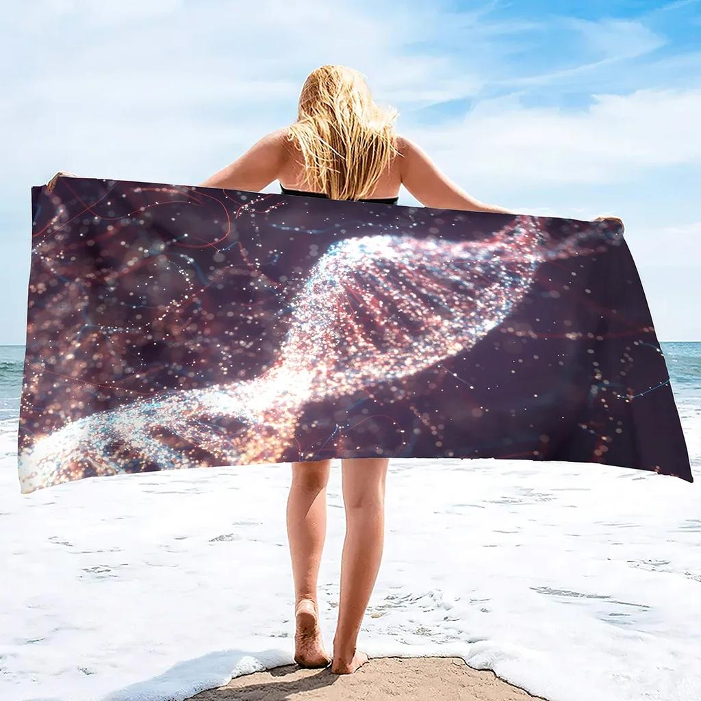Modern Abstract Art Beach Towel, Microfiber Sandproof Beach Towels,Lightweight Large Oversized Beach Blanket for Travel Camping