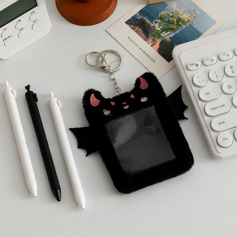 Cartoon Animal Characters Plush Album Card Holder Bus Card Bank ID Card Protective Display Sleeves Backpack Pendant Gifts