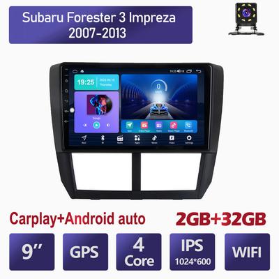 Android Car Radio Carplay For Subaru Forester 3 Impreza 2007-2013 Multimedia Video Player GPS Navigation WIFI 2+32GB