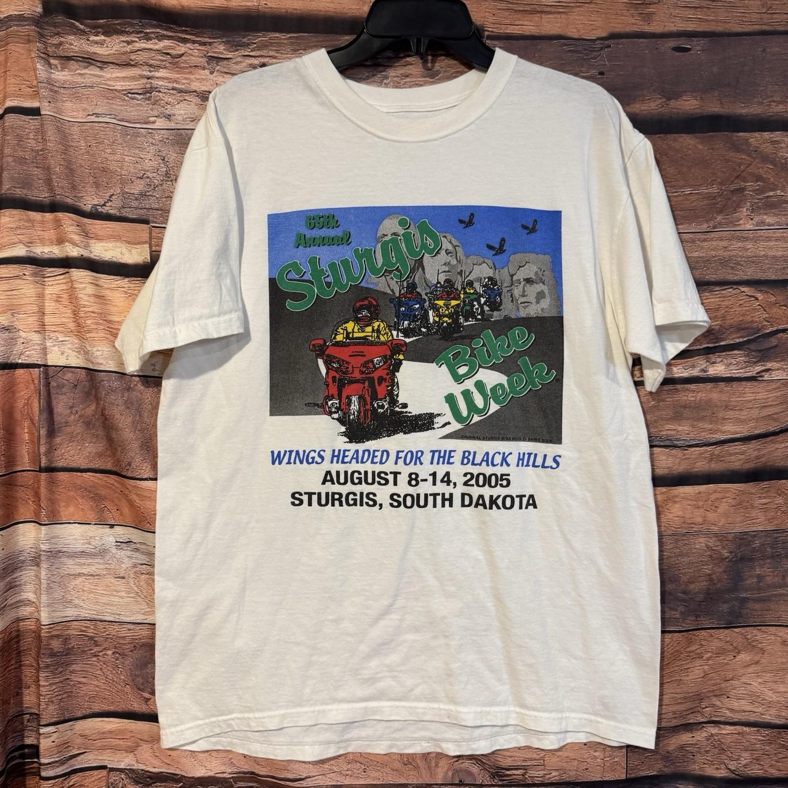 Vintage 2005 Sturgis Bike Week XL 65th Annual Biker Motorcycle Rally Unisex T-Shirt S