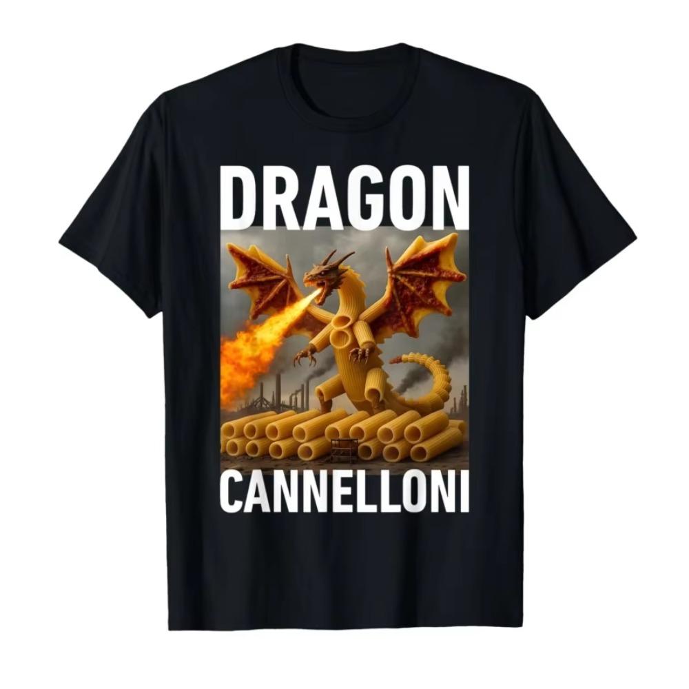 

Dragon Cannelloni Italy Brainrot Unisex and Womens Short Sleeve Tshirt Comfortable Breathable and Soft Clothing Cotton M