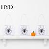 Halloween Candy Holder Cute Treat or Trick Bag with Handle for Kids, Reusable Non Bucket Woven Goodie Bag, Soft Handbag Basket Party Favors