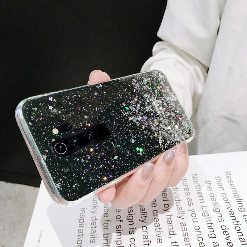 Phone Case For Xiaomi Redmi 9 9A 9C Cases Glitter Bling Cover Xiaomi Redmi Note 11 9 10 Pro 10S 9S Poco X3 NFC Pro F3 M3 Covers