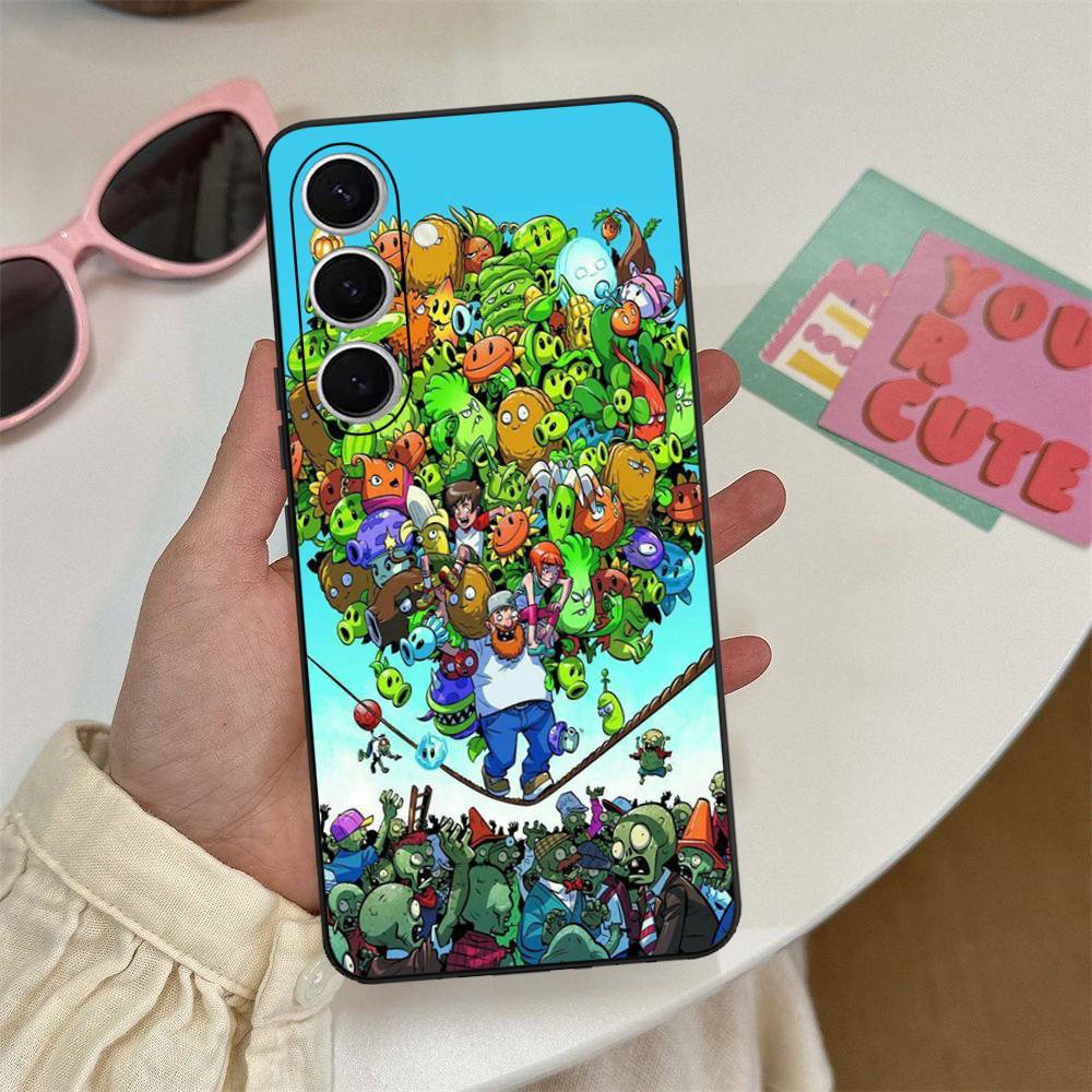 

Game P-Plants Z-Zombies Phone Case For Samsung S 24 Fe 25 Ultra Plus 20 Lite 21 30 22 23 24 22 Ultra 5G Fundas Samsung S24 Plus