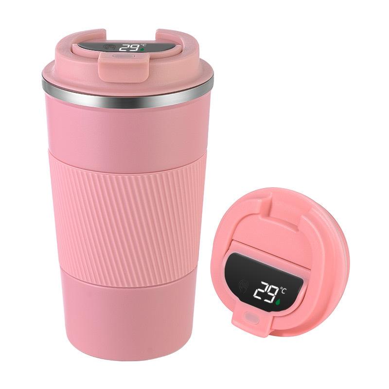 316 Stainless Steel Smart Display Insulated Coffee Mug, Large Capacity with Custom Logo