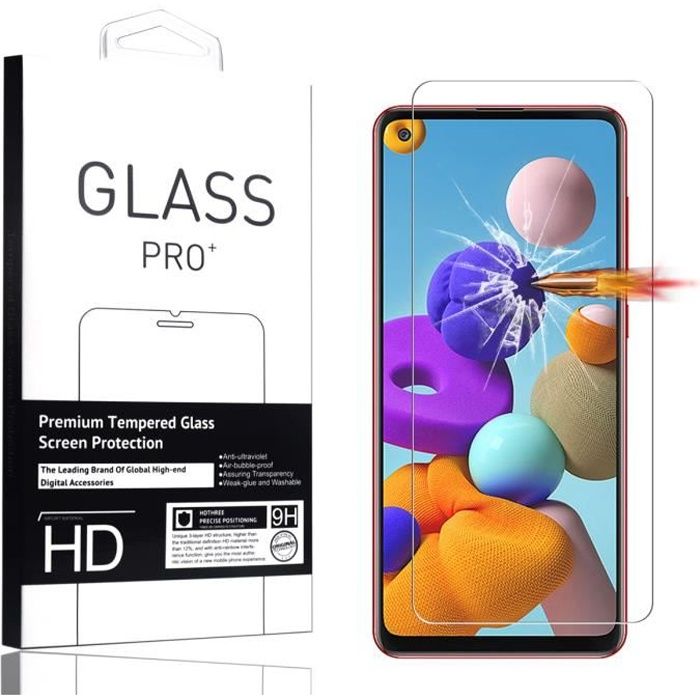 Film de Protection - Samsung - Galaxy A21s - Verre Trempé - Anti-poussière - Installation Facile