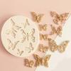 1pc-Butterfly Shape Fondant Cake Silicone Mold Biscuits Pastry Mould Ice Cube Chocolate Candy Molds Cake Decoration Baking Tool