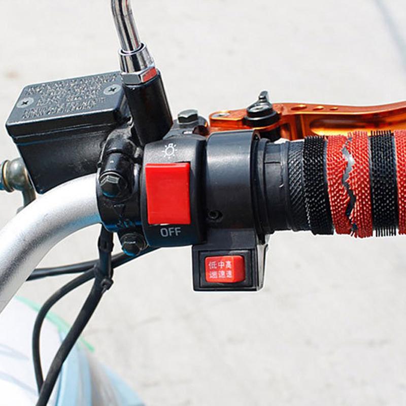 1/2Pcs Motorcycle Switch ON/OFF Button Universal Moto Scooter Second-line Headlight Handlebar Switch Modification Accessories