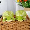 Cartoon Plush Turtle Key Ring Vegetable Texture Green Turtle Doll Key Ring  Bag Pendant