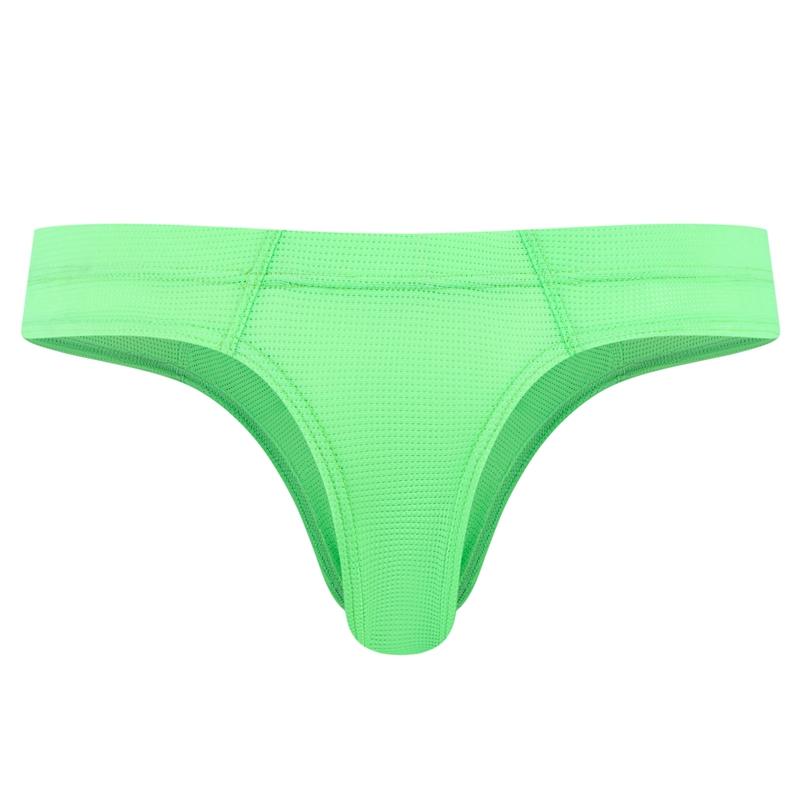 Thong JOCKMAIL Ultra Fine Fiber Mesh Material, Breathable, Low Waist, Sexy Solid Color Men's T-back Underwear