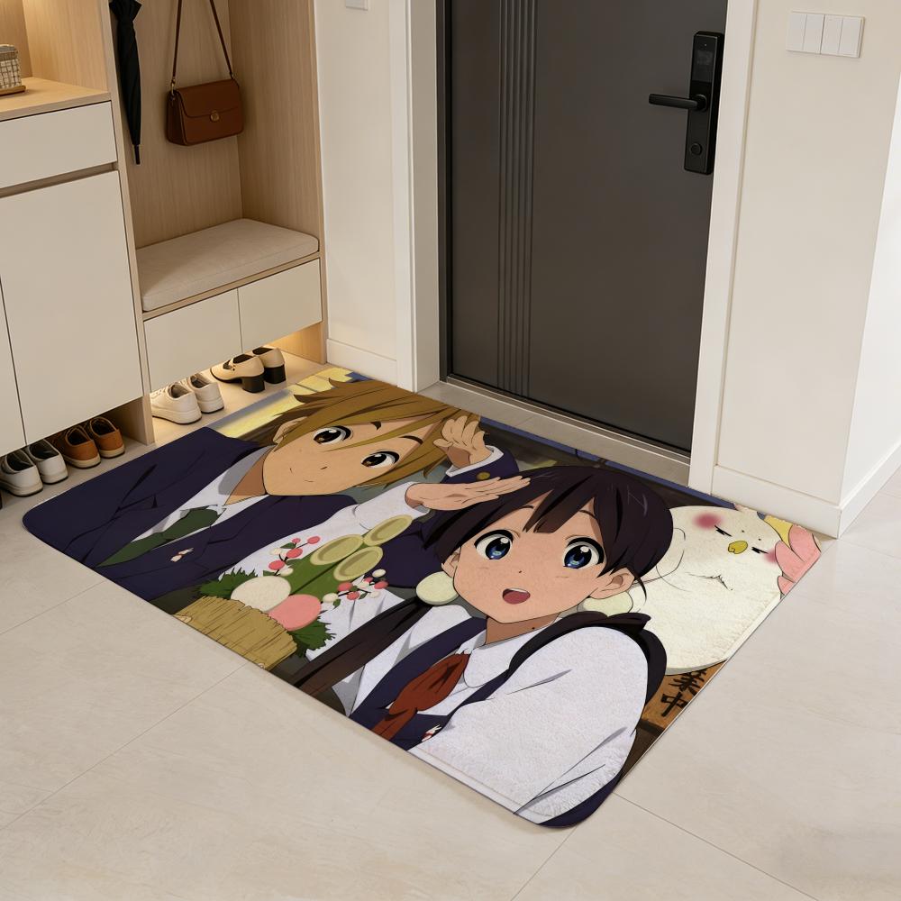 movie T-Tamako Love Story Floor Mat Flannel Door Mat Non-Slip Absorbent Washable Indoor Home Rug