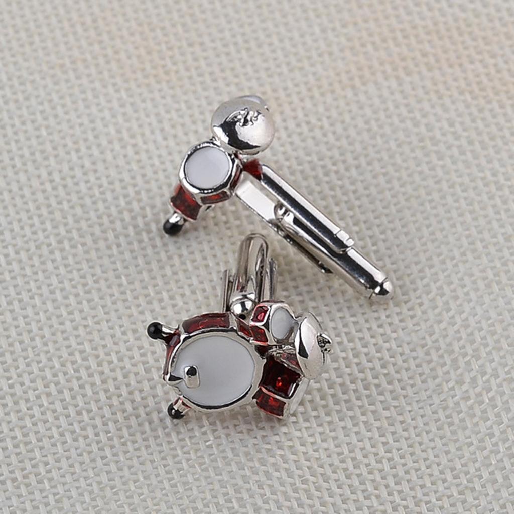 Music Drum Shape Cufflinks Cuff Nails French Shirt for Men